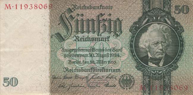 50 Mark 1933 ro.175b C/M